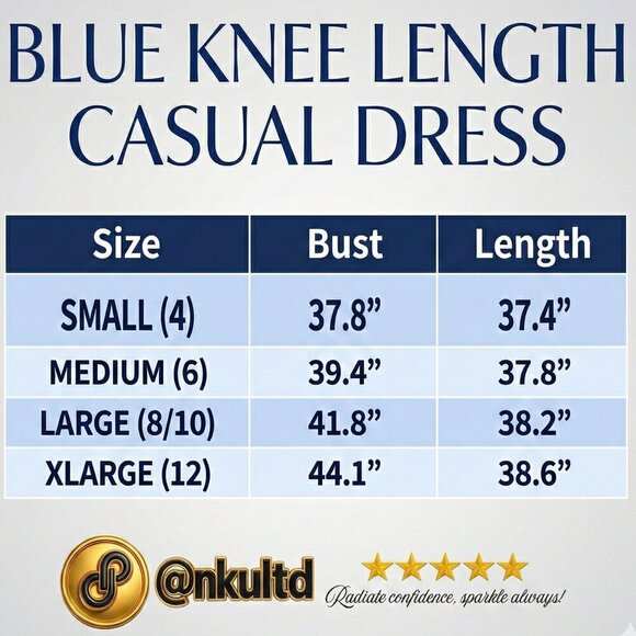 Boho Navy Blue V-Neck Ruffle Hem Midi Dress | Flowy Fit Casual Chic Look Sz L - Picture 7 of 10